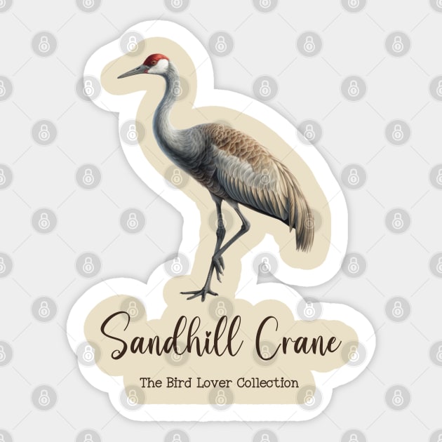 Sandhill Crane - The Bird Lover Collection Sticker by goodoldvintage